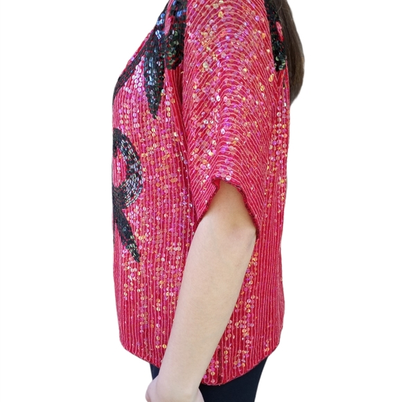 J.L.B. Sequined Top - Picture 2 of 4